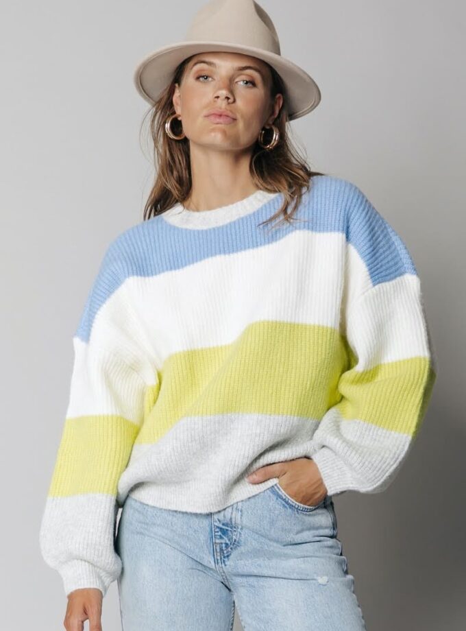 knit sweater-multi